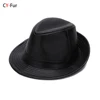 2025 Autumn Men Real Genuine Cowhide Leather Top Hats Men Fashion Caps Winter Warm New Cowboy  100% Real Cowhide Leather Hats 1