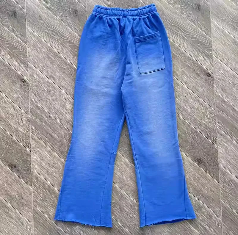 

23SS Top Quality Blue Vintage Hellstar Studios Sweatpants Men Women Jogger Drawstring Casual Flare Pant Wholesale Clothes