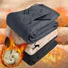 7XL Winter Sweatwear Men Plush Thick Fleece Sweatpant Lambswool Thermal Trousers Casual Waterproof Windproof Warm Cotton Pants 1