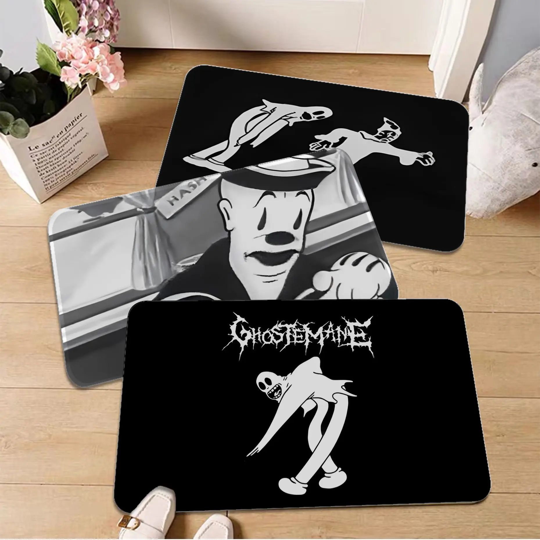 

Ghostemane Room Mats Rectangle Anti-slip Home Soft Badmat Front Door Indoor Outdoor Mat Welcome Doormat
