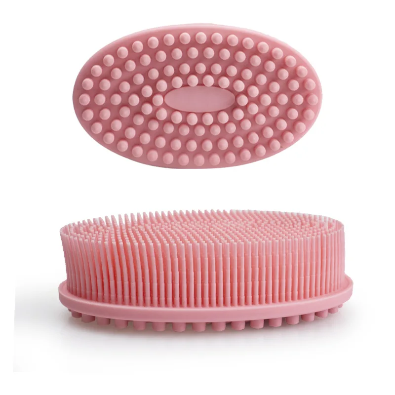 Spazzola da bagno in Silicone massaggio pulito spazzola da bagno per tutto il corpo spazzola da bagno per Shampoo in Silicone per bambini
