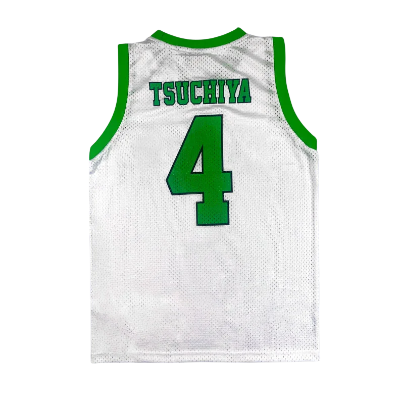 Anime DAIEI GAKUEN #4 TSUCHIYA Basketball Jersey Mens Breathable Quick Drying Basketball Shirt