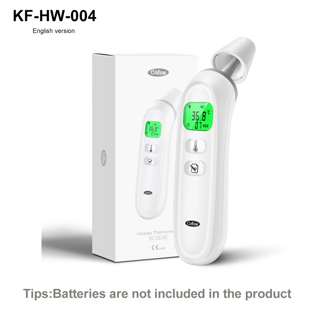 Cofoe Digital Infrared Fever Thermometer Medical Household Infant Adult Forehead Non-contact Body Temperature Ear Thermometer