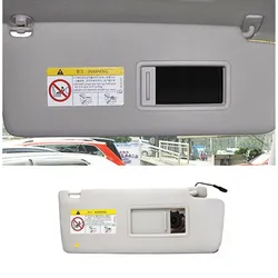 5TD857521, 5TD857522 for VW Touran L 2017 Interior Front Left / Right Sun Visor Panel Makeup Mirror with Cable
