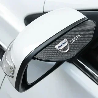 2Pcs Rearview mirror carbon fiber waterproof passport For Dacia Dokker Jogger Duster Spring Bigster Lodgy