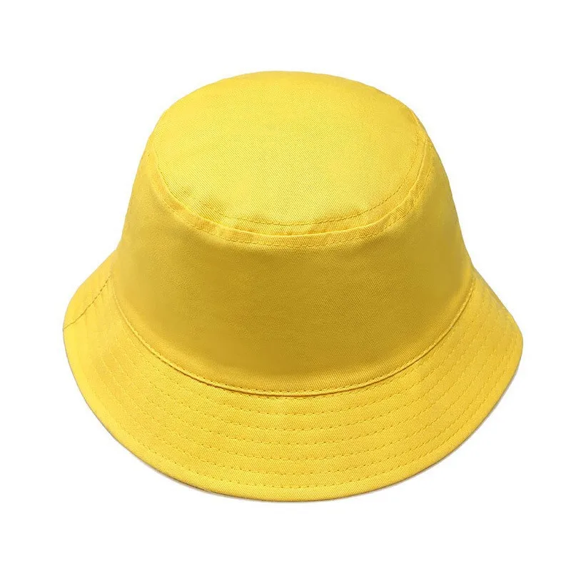 Custom Logo Bucket Hat Cotton Blank Embroidery Cap Unisex Reversible Outdoor Bob Kpop Fishreman Hats Wide Brim Sun Visor Gorras 5