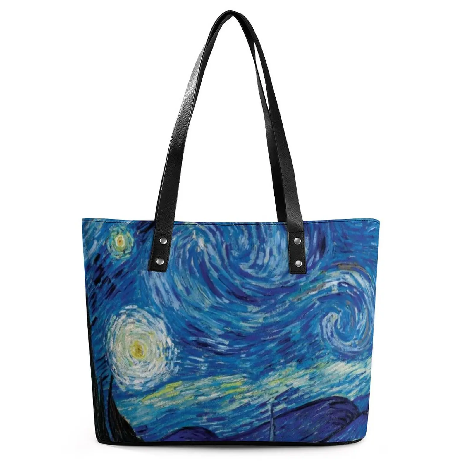 Abstract Sky Handbags Van Gogh Starry Night PU Leather Shoulder