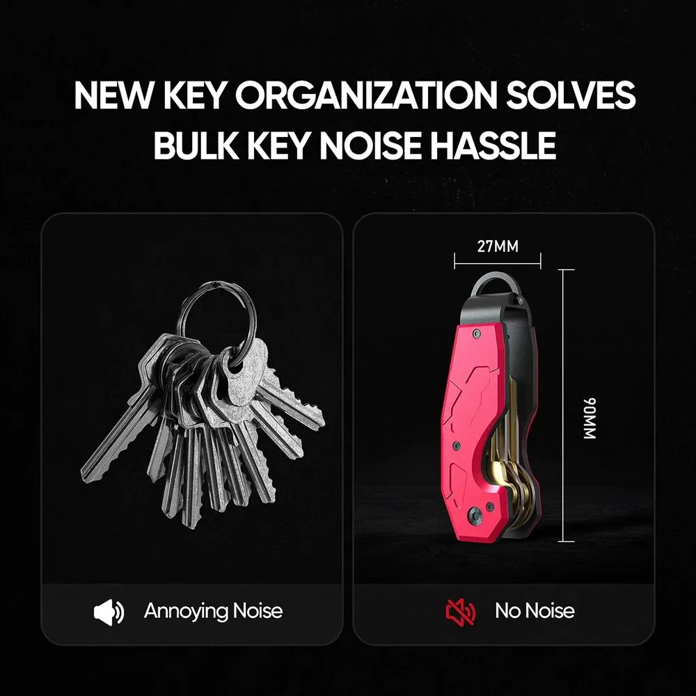 Sleek Minimalist Key Organizer – Stylish Keychain