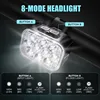 BUCKLOS Bicycle Rear Light Front Light 1100mAh LED COB Waterproof Bike Lamp USB Rechargeable Mtb Road Bike Taillights Bike Parts 2