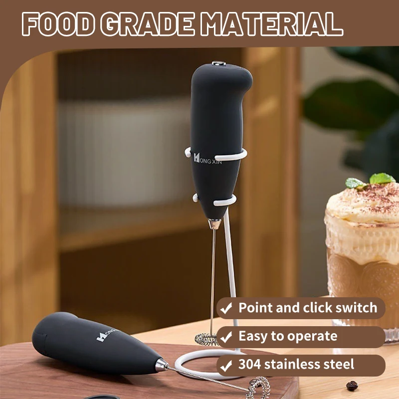 Milk frother Electric Milk Frother Handheld Mixer Coffee Foamer Egg Beater Cappuccino Stirrer Mini Portable Blenders Home Kitchen Whisk Tool