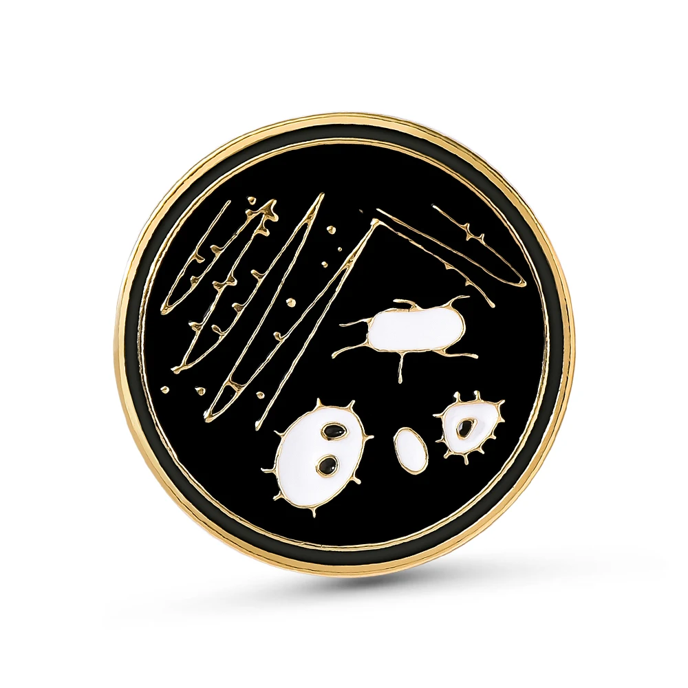 

Bacterial Cells in a Petri Dish Enamel Pin Brooch Science Biology Funny Jewelry Lapel Jacket Badge Gift for Your Scientist Frien
