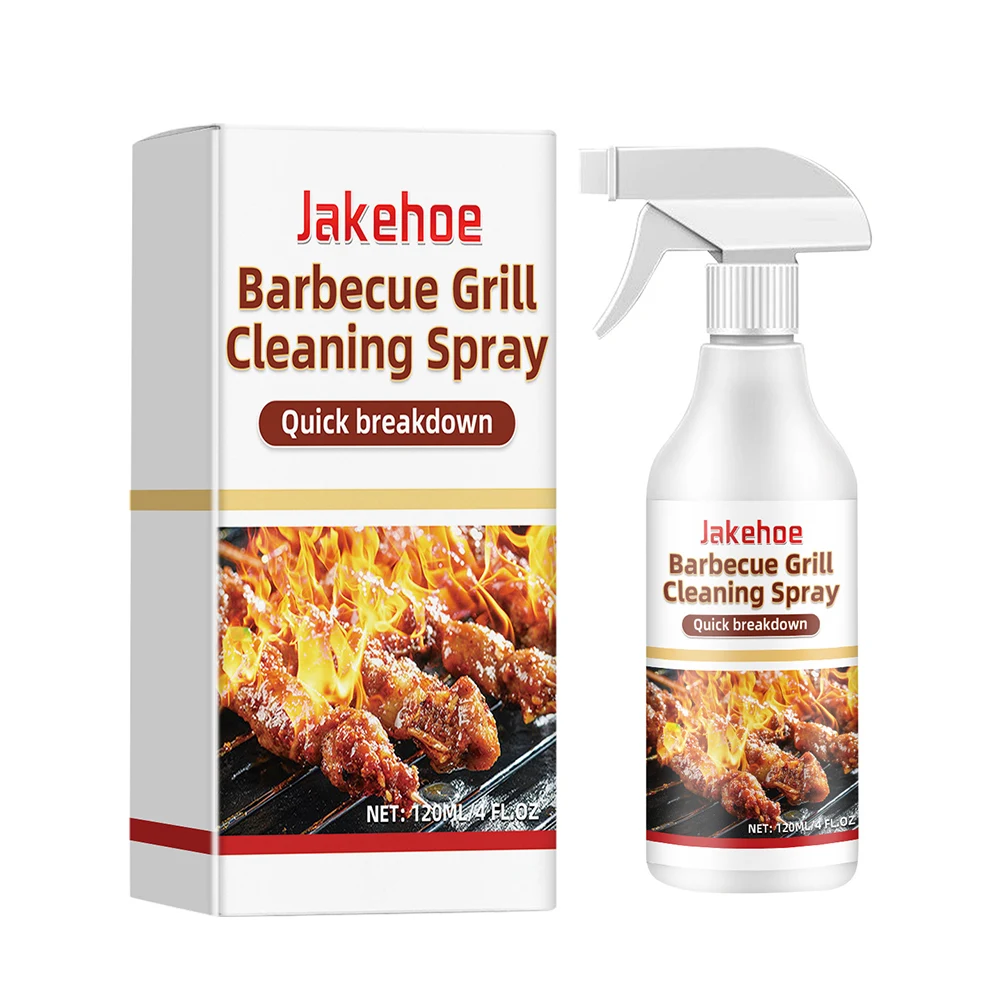 120ml Grate Cleaner Spray Multipurpose BBQ Cleaning Spray Cleans Burnt Food Grills Dirt Oil Cleaning for Outdoor Barbecue