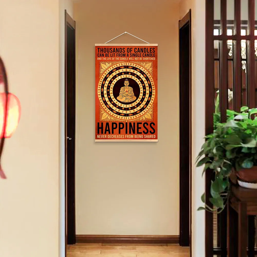 

Настенный свиток Budista, парусина для декора комнаты, религиозное вдохновляющее предложение, парусиновый плакат