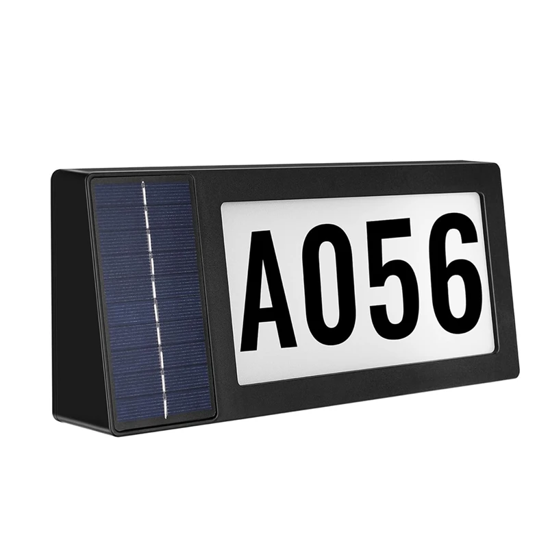 

Solar Powered House Numbers Waterproof Modern House Numbers For Outside, 2-Color