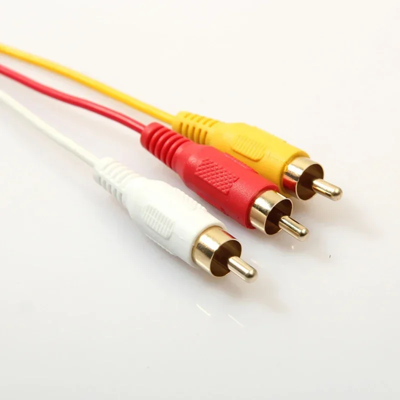 HDMI-compatible to 3RCA Cable 1.5M HDMI 1.4 to AV Cord HD Audio Video Wire
