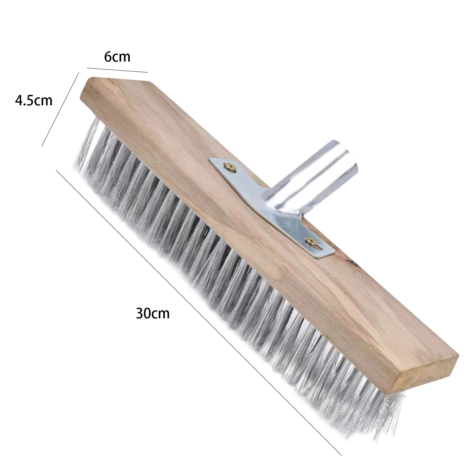 Pool Cleaning Brush Wire Brush Tough Bristles Grout Brush Scrub Head Scrubber for Cleaning Bathtub Kitchen Wooden Decks Concrete Floor