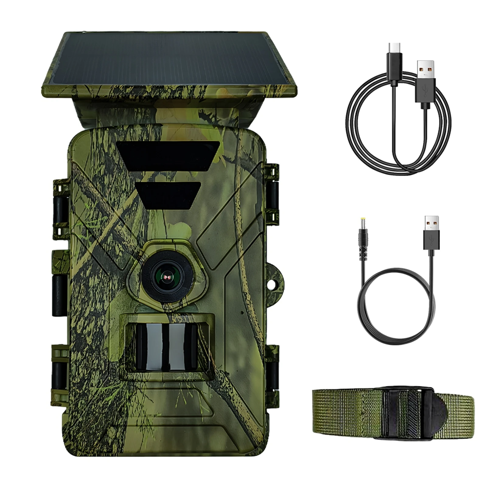 Outdoor Hunting Camera Solar Trail Camera 8K 60MP WiFi Wildlife Hunting IP66 Waterproof Outdoor Night Vision Game