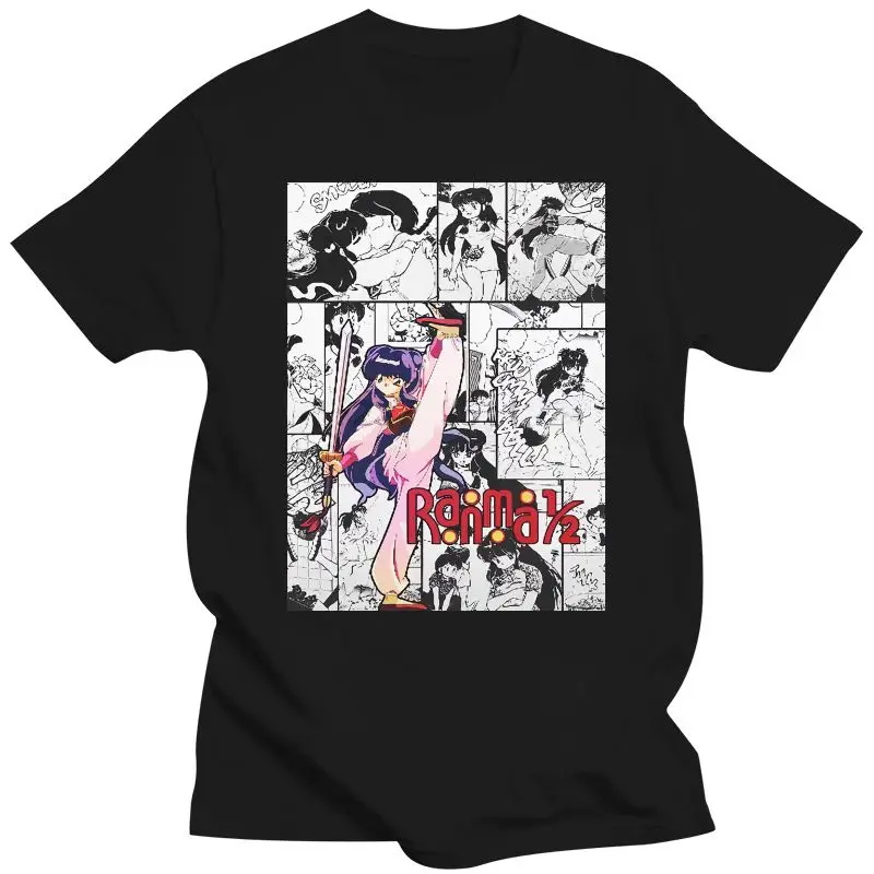 

2022 Ranma 1 2 шампунь Rumiko Takahashi манга Striscia аниме футболка Maglietta
