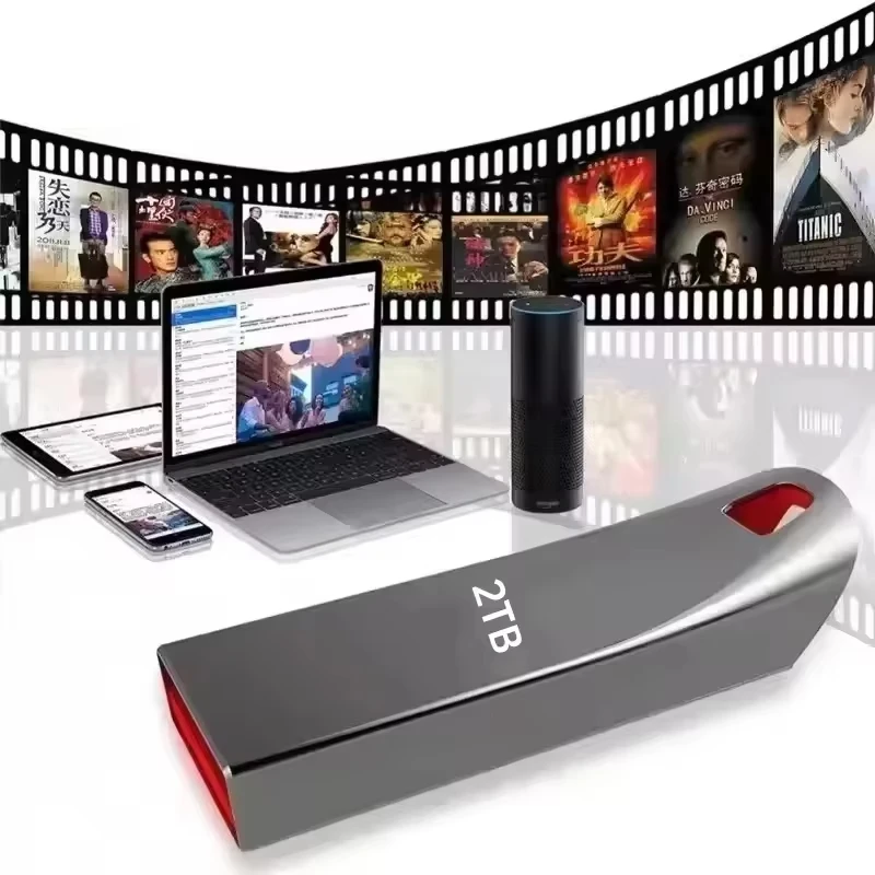High-Speed 2TB USB 3.2 Type-C Waterproof Portable Flash Drive