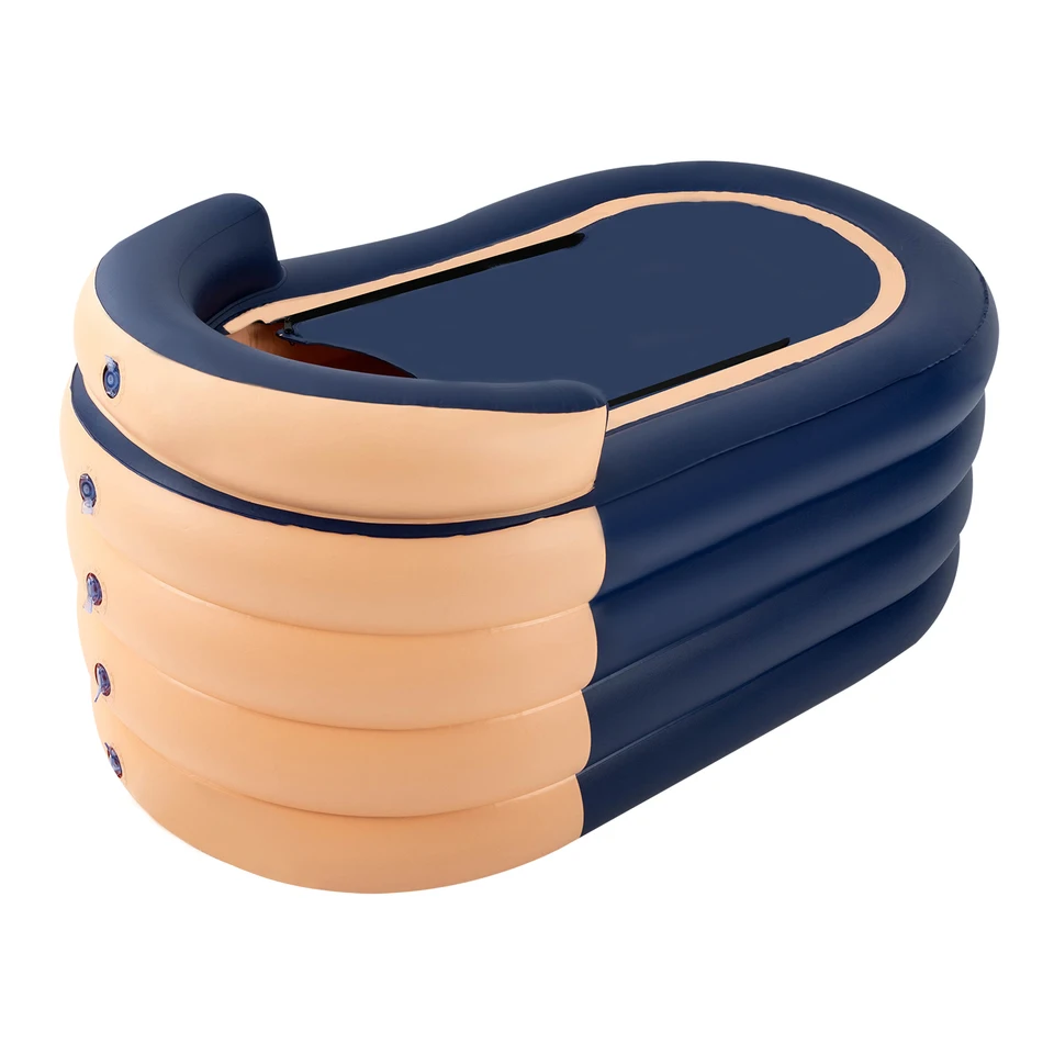 Large Inflatable Bathtub with Ergonomic Backrest
