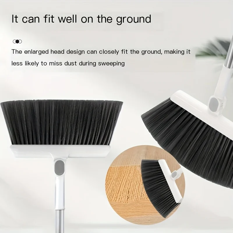 2pcs Set of Brand New 3-in-1 Rotatable and Foldable Magnetic Suction Broom Dustpan Sweeping Set