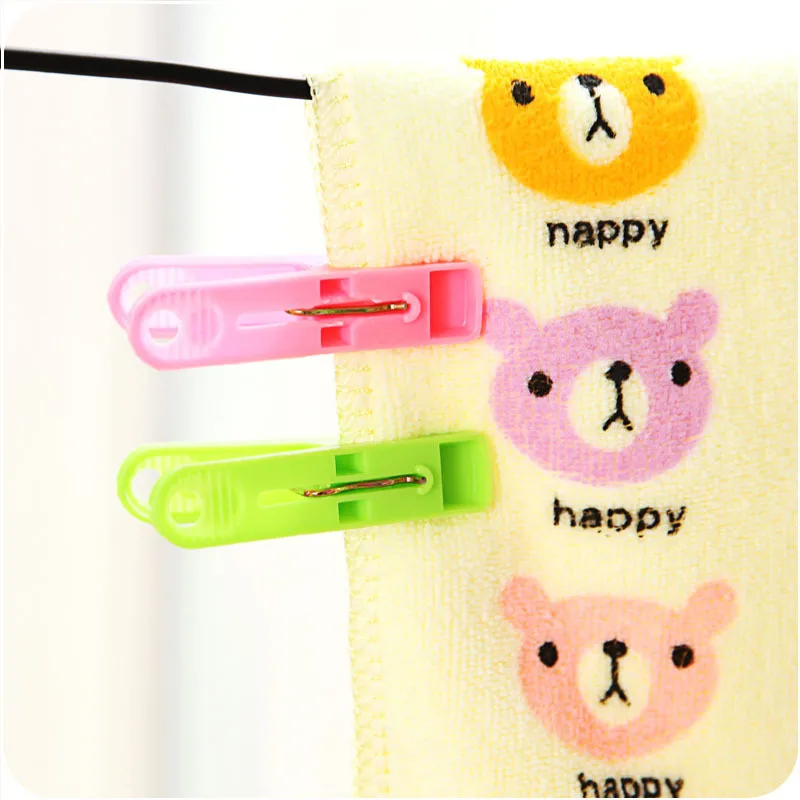 Windproof Clips Clothes Pegs 20pcs / Pack Plastic Household Wind Proof Clothes Socks Underwear Drying Rack Holder Clip Laundry Hanging Pins