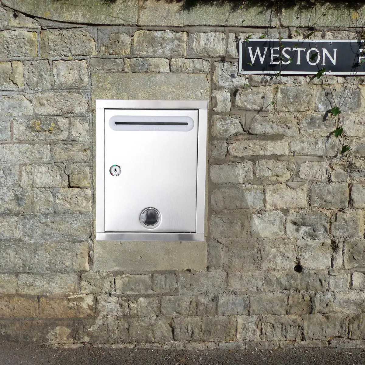 Stainless Steel Postal Box Durable Lightweight Waterproof Retro Suggestion Box Mail Slot Letter Stainless Steel Mailbox
