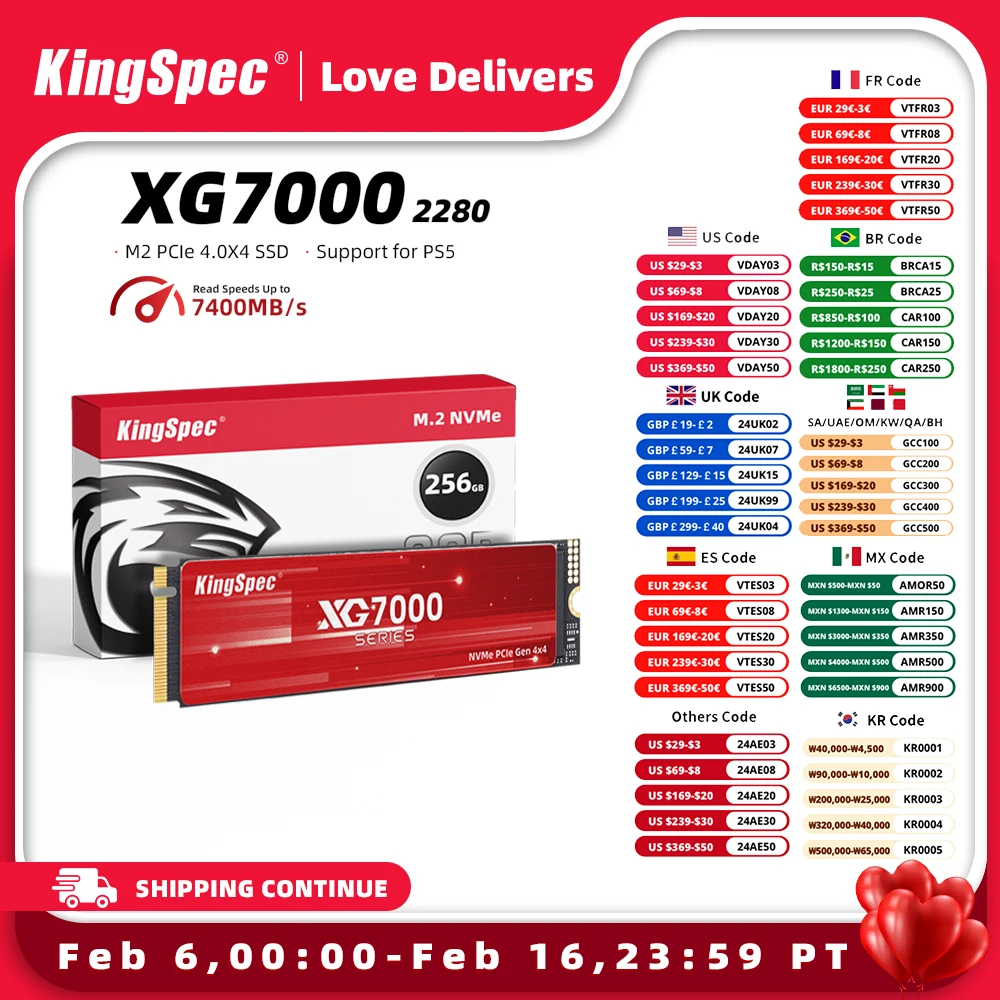 Kingspec M2 Ssd M.2 Nvme Gen4 2 Tb 512G 1Tb 2 Tb Disco Rigido M 2 Pcie 4.0 Disco A Stato Solido Hd Nmve Ssd Per Laptop Desktop Ps5