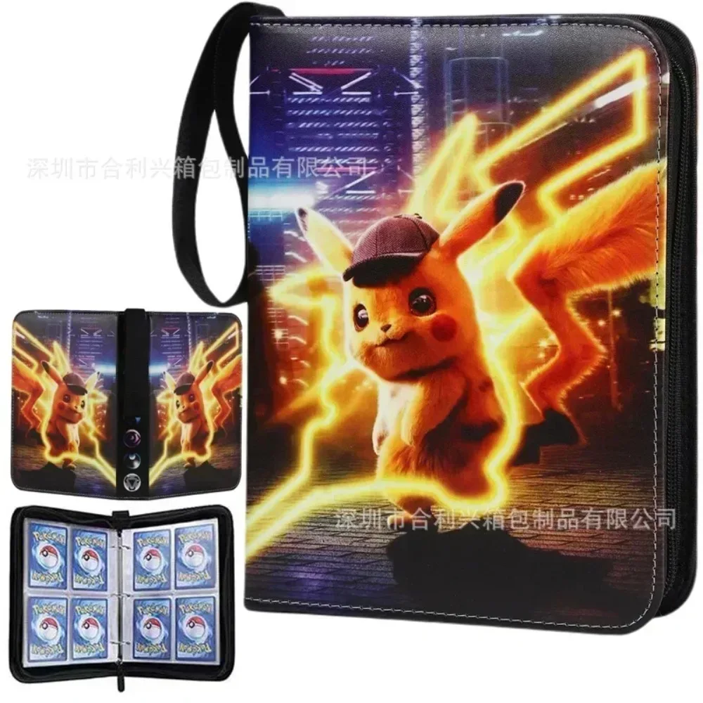 400PCS Pokemon Card Binder Photocard PU Zipper Photo Album Carte Holder Kids Toys Collection Folder Letters Cards' Hobby trading card binder