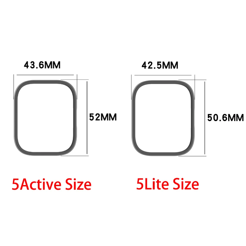 Matte Protective Bumper Shell for Smartwatch - PC Hollow Case Cover