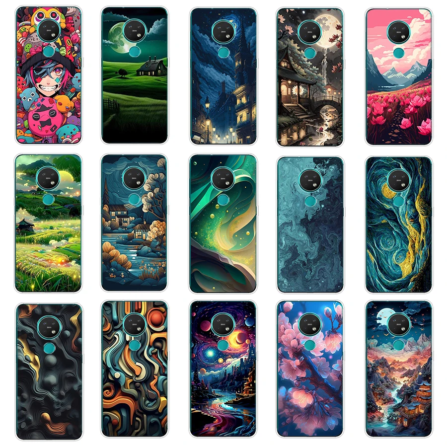 2 Per Nokia 5.4/7.2/Nokia 6/Nokia 7/Nokia 230 Custodia Tpu Custodia Protettiva In Silicone Morbido