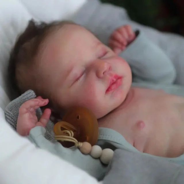 50CM Reborn Loulou Full Body Vinyl Sleeping Newborn Baby Dolls 