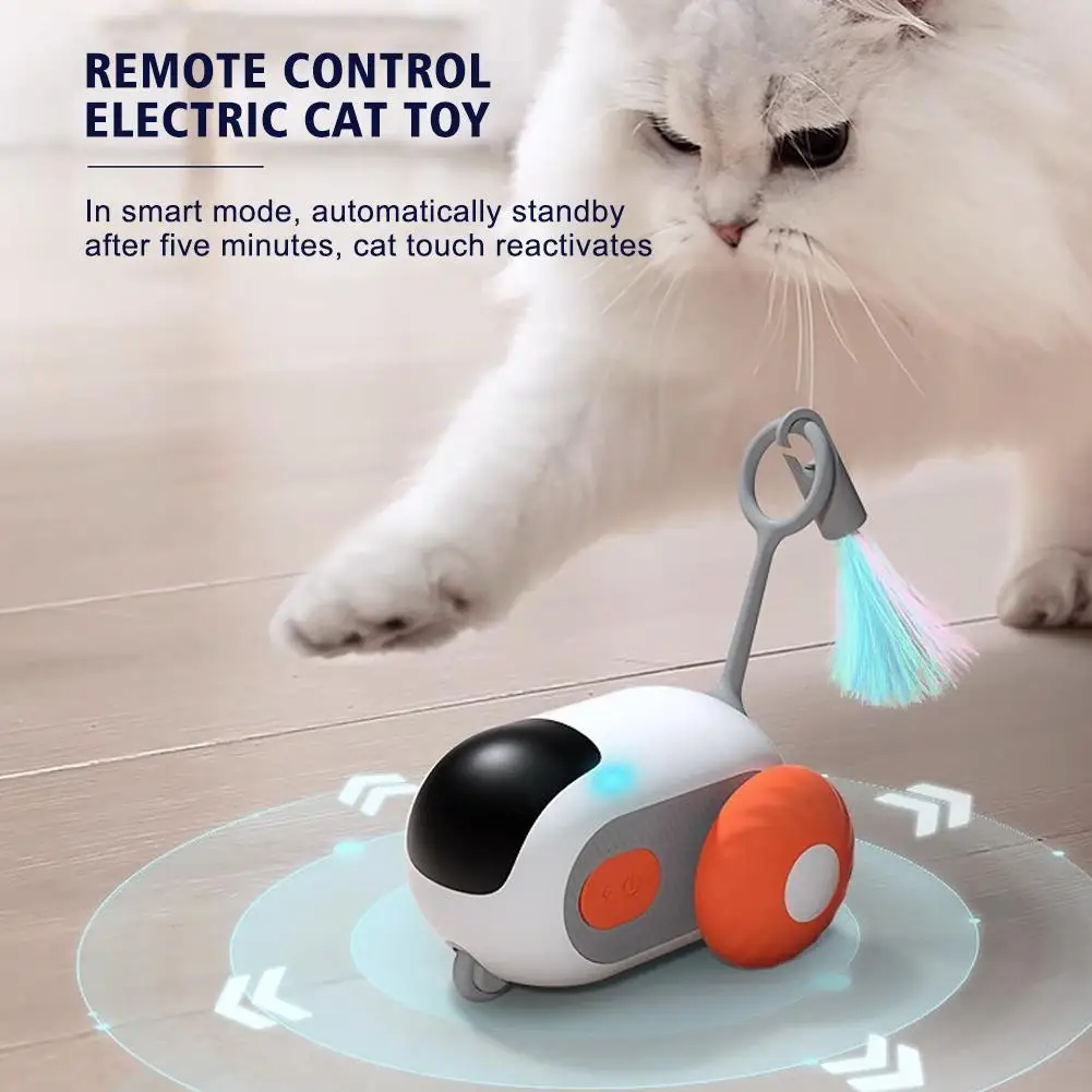 

Remote Control Interactive Cat Toy Intelligent Automatic Electric Smart Sports Self-moving Balance Interactive Car Cat Toys