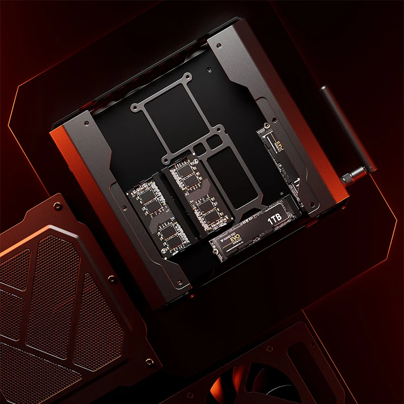 데스크탑 게이밍 PC 고급형 미니 PC(전용 그래픽 카드, 인텔 코어 i7-7940HX 및 AMD 라데온 RX 7600 XT 그래픽 카드 탑재) - AA 게임 플레이 가능