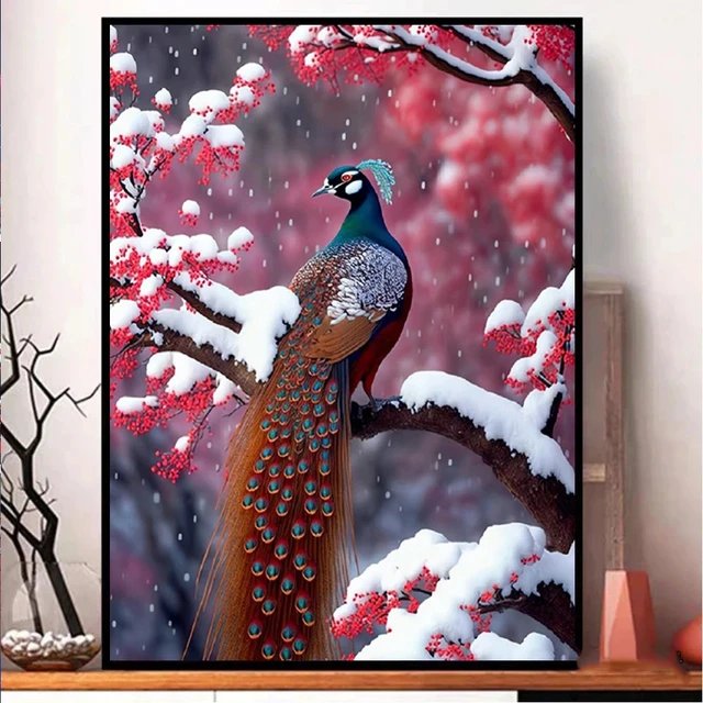 5D Peacock Diamond Embroidery Painting DIY Cross Stitch Craft Kit