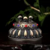 New dzi bead three-sided puba diamond peel vajra pestle ornament Tibetan natural diamond pestle dzi bead pestle 5