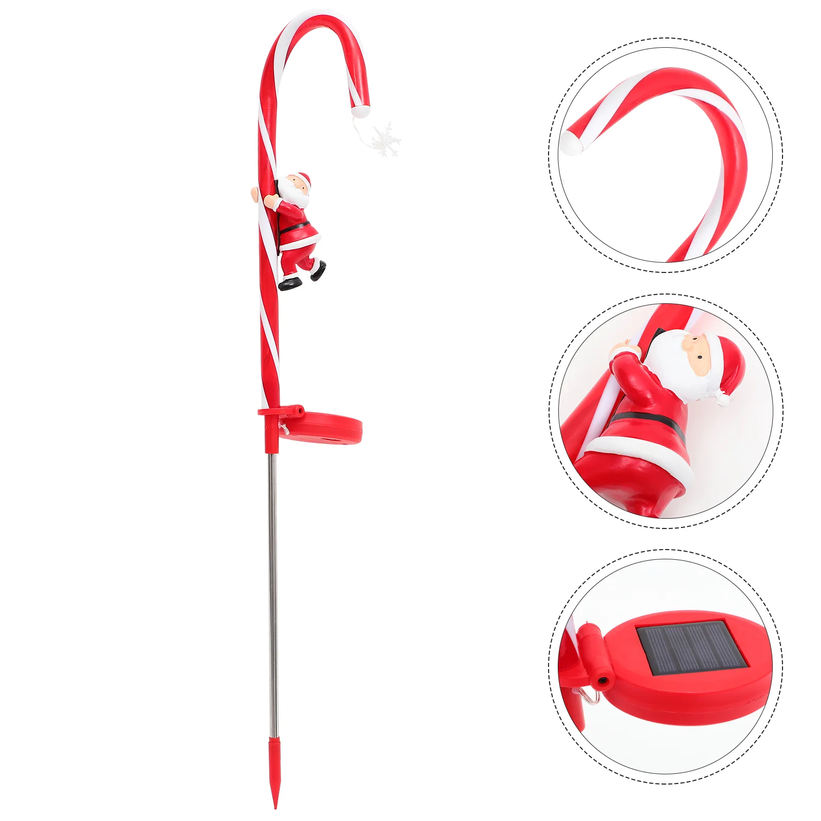 

Candy Cane Shape Solar Stake Light Garden Lawn Solar Light Yard Lamp Solar Powered Garden Light