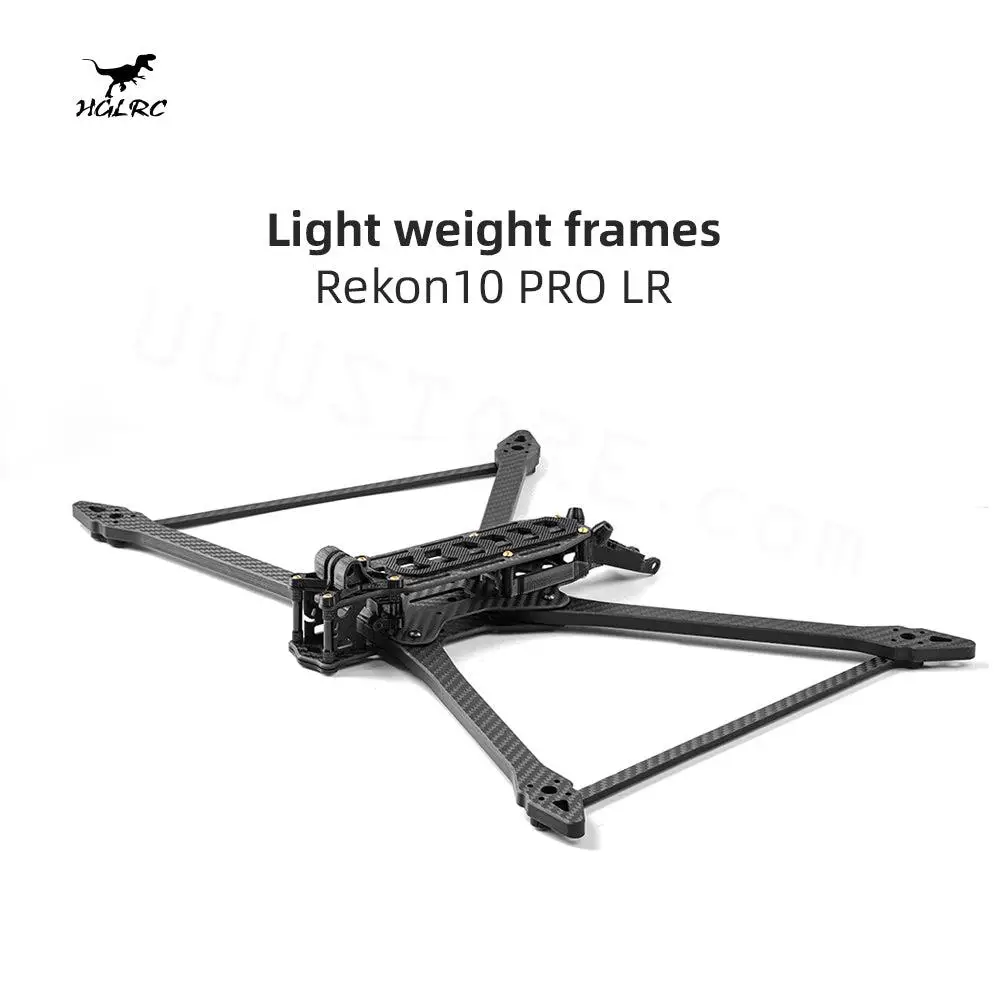 

HGLRC Rekon10 PRO LR 455 мм 10 дюймов 3K комплект из углеродного волокна для рамы для FPV Фристайл 10-дюймовый большой диапазон LR10 дроны DIY части