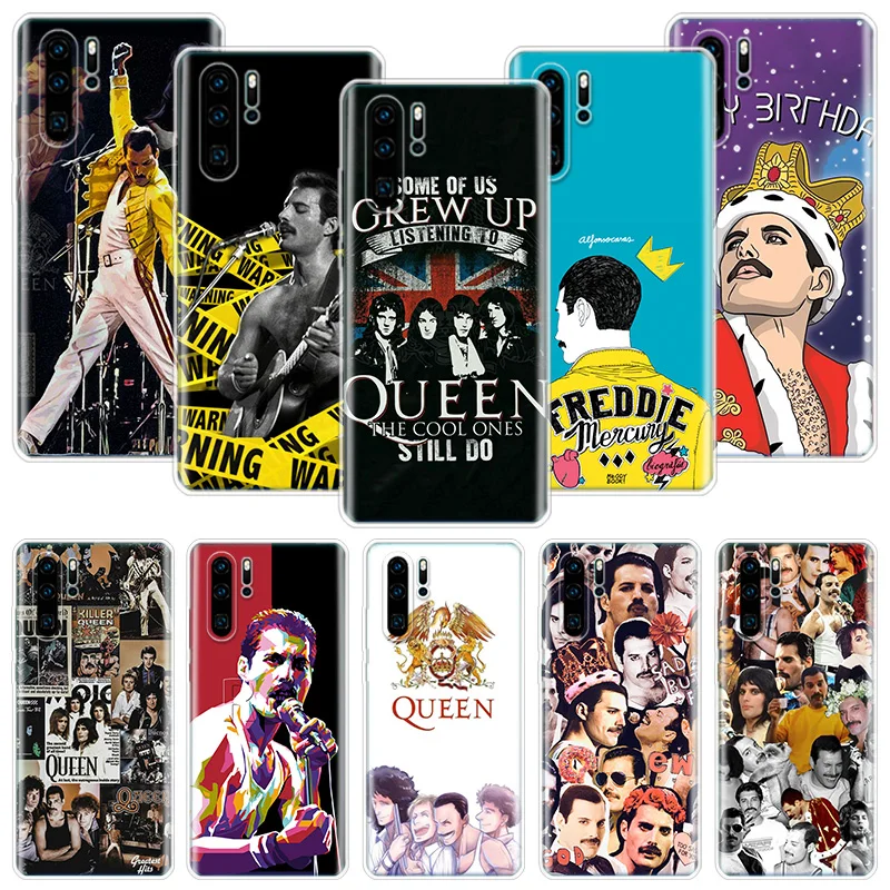 Rock фанки Freddie Mercury Queen чехол для телефона Huawei Honor 10 9 20 9X 8A 8X 8S Lite Pro Y5 Y6 Y7 Y9S P Smart Z 2019 2021