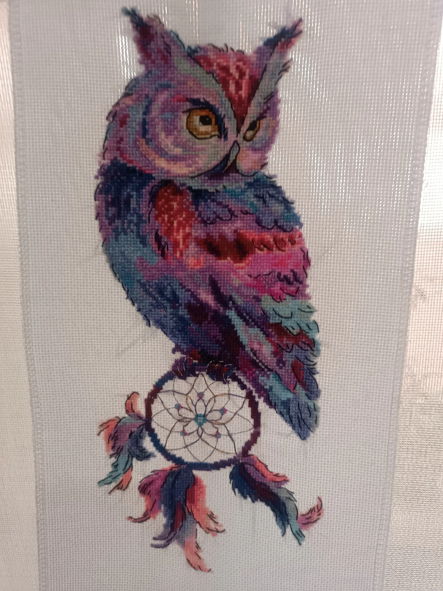 Cross Stitch Kit Cross Stitch Tools Dream catcher and owl cross stitch package animal 18ct 14ct 11ct cloth cotton thread embroidery DIY handmade needlework