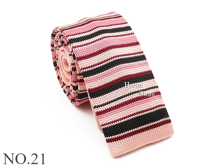 Neuheit Chic Gestrickte Krawatten Für Männer Frauen Rot Grün Grau Gewebte Krawatte Plaid Geometrische Muster Dünne Schlanke Schmale Winter Krawatte – Detail 22