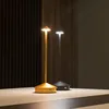 Type-C Rechargeable Table Lamp Creative Dining Touch Led Hotel Bar Coffee Pina Table Lamp Lampada Da Tavolo Decorative Desk Lamp 6