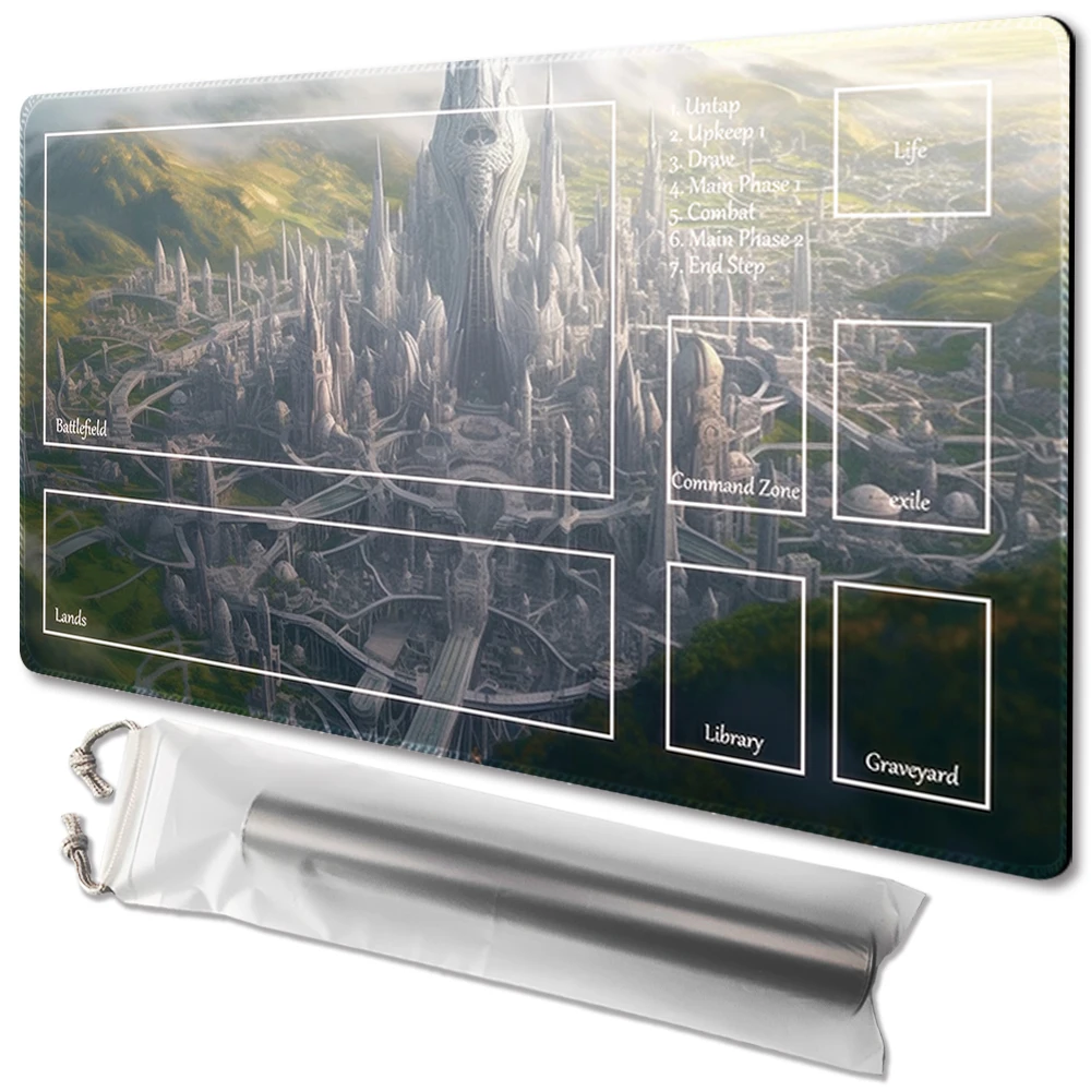 Magical Realm- Board Game TCG Playmat Table Mat Game Size 60X35 CM Mousepad Compatible for MTG CCG