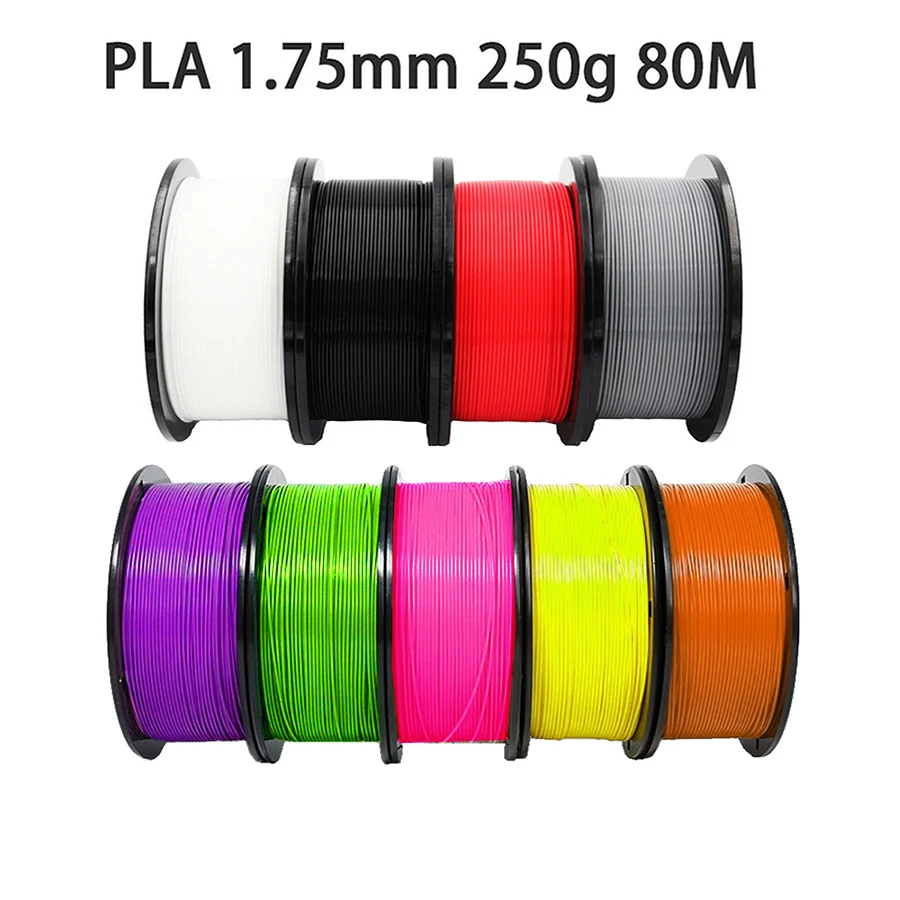 EasyThreed 3D 인쇄 PLA 필라멘트 250g 80M 길이 1.75mm 직경 프리미엄 품질 재료