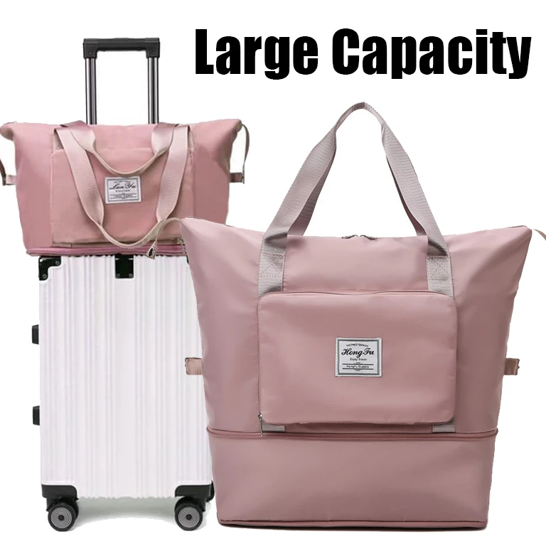 aflevering Sentimenteel referentie 2021 Grote Capaciteit Opslag Opvouwbare Tas Reistassen Tote Handbagage  Handtas Waterdichte Duffel Set Vrouwen Dropshipping|Reistassen| - AliExpress