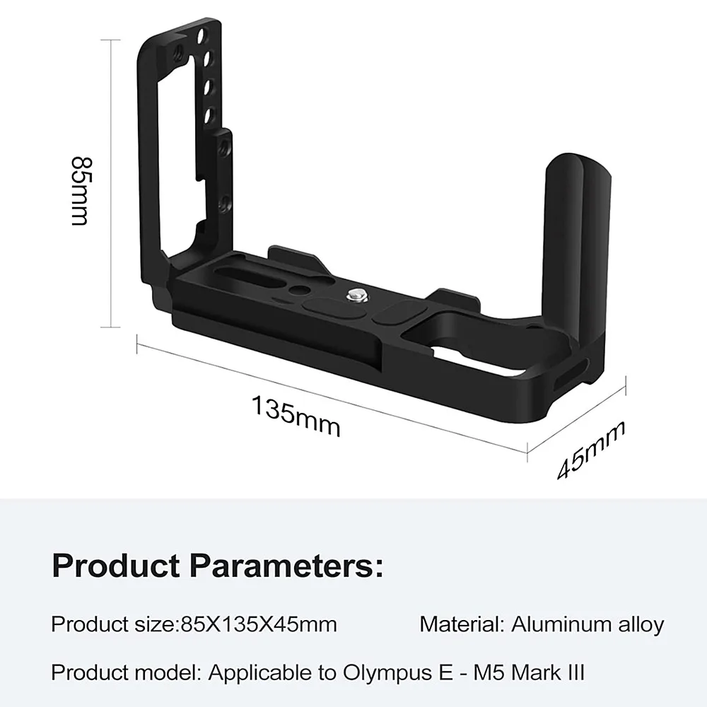 EM5III Quick Release L Plate Holder Hand Grip Tripod Bracket for