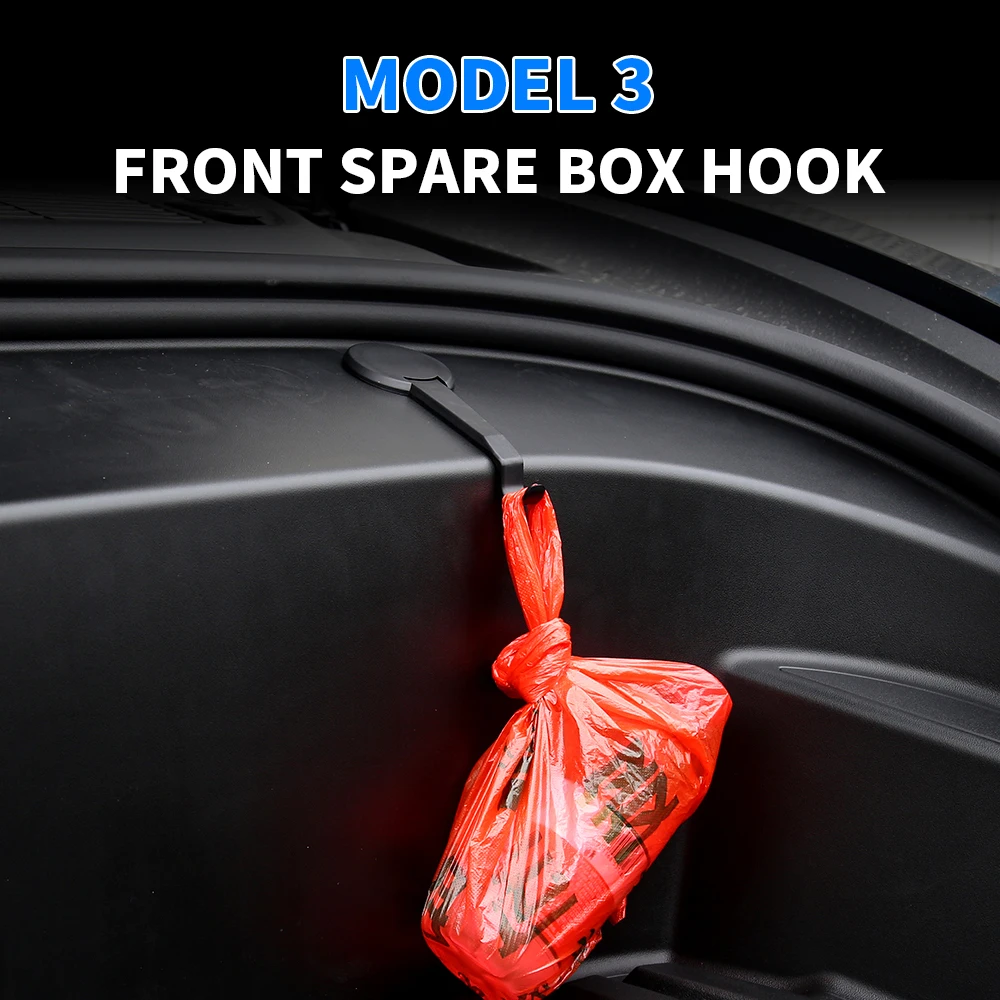 

Автомобильный крючок для хранения 2 шт. из АБС-пластика на передний багажник, винтовая крышка для Tesla Model 3 2021, аксессуары для хранения и модификации