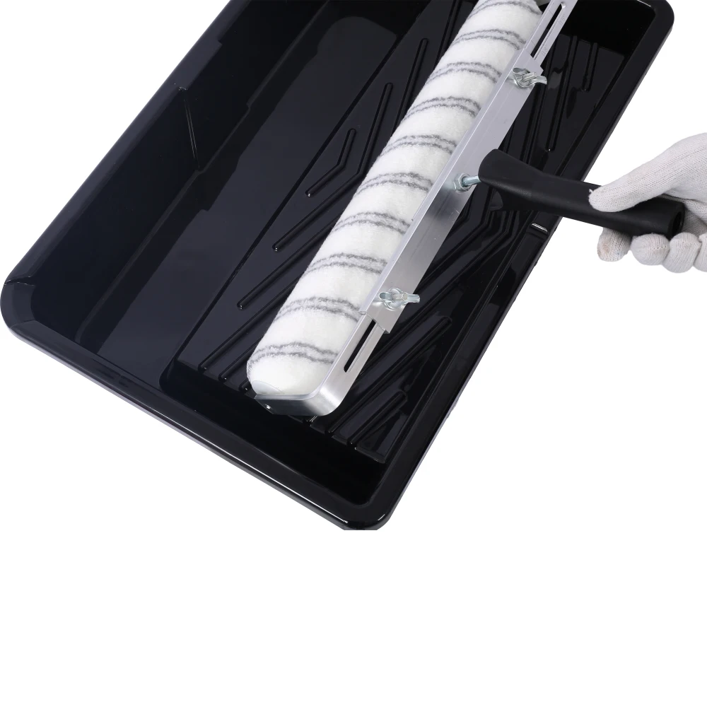 5PC 18 Inch Paint Roller Kit 18 Inch Paint Roller Tray Microfiber Sleeves(Pack of 3)