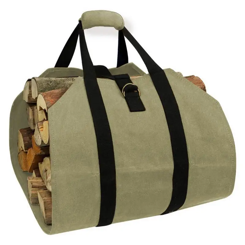 Firewood Carrier Log Carrying Tote Large Log Holder With Handles For