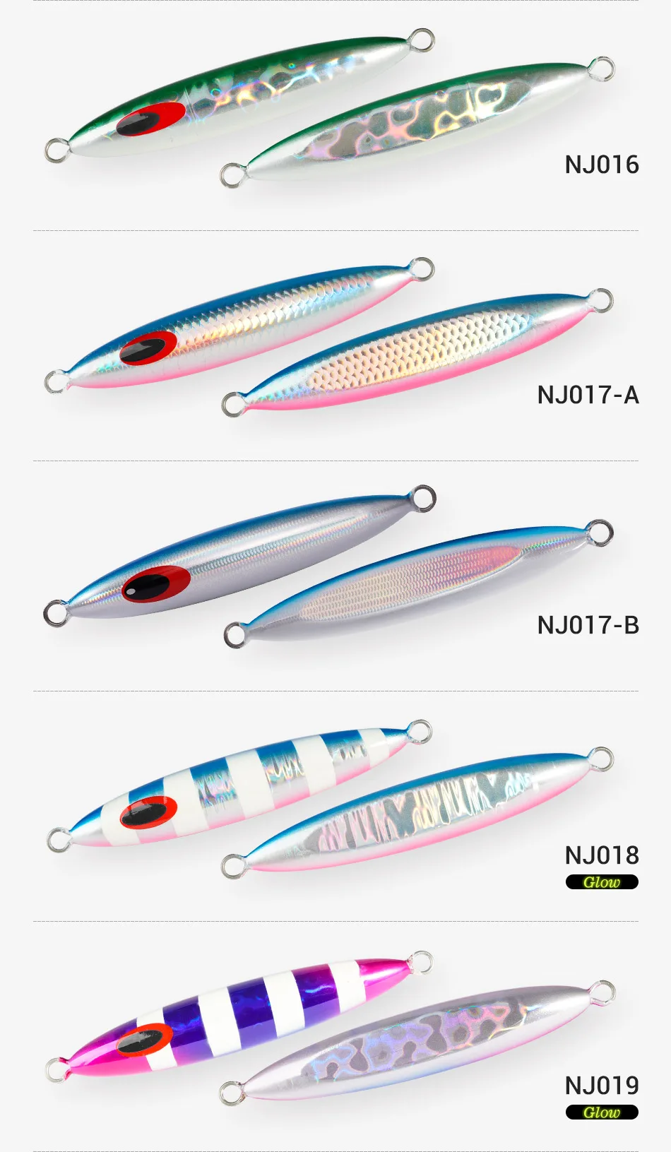 Noeby Metall Jig Angeln Locken 160g 190g 220g 250g 330g 440g Lange Herbst Jerking jig Tiefsee Köder Künstliche Harten Köder Angeln Locken – Detail 9